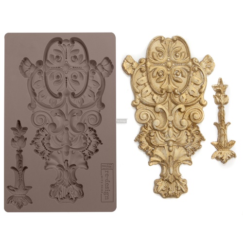 Redesign decoratie mal - Golden Emblem - 1 pc, 12,7 cm x 20,32 cm, 8 mm hoog