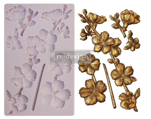 Redesign decoratie mal - Botanical Blossoms - 1 pc, 12,7 cm x 20,32 cm, 8 mm hoog