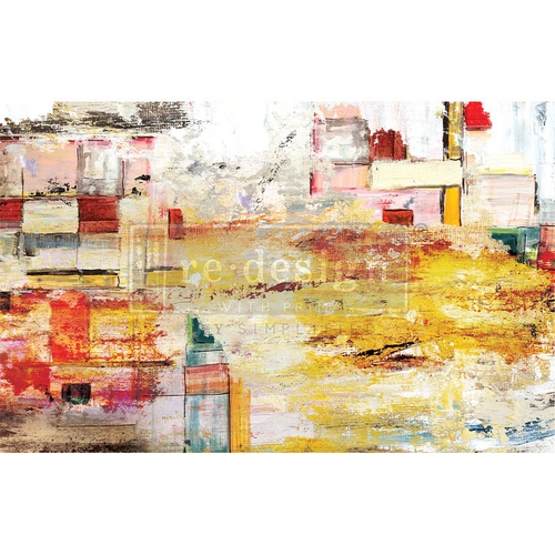 Decoupage decoratie tissue papier - Amber Euphoria - 1 sheet, 48,25 cm x 76,20 cm