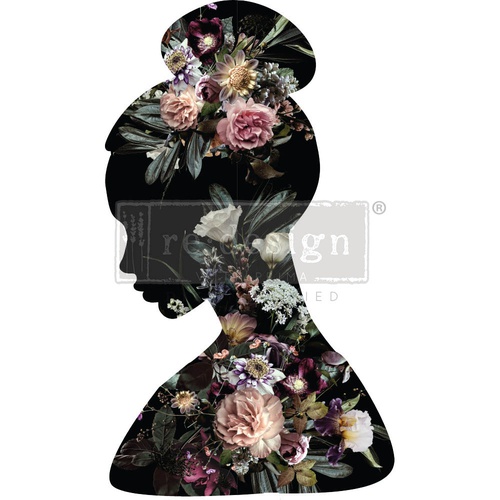 Decoratie transfers - Floral Silhouette