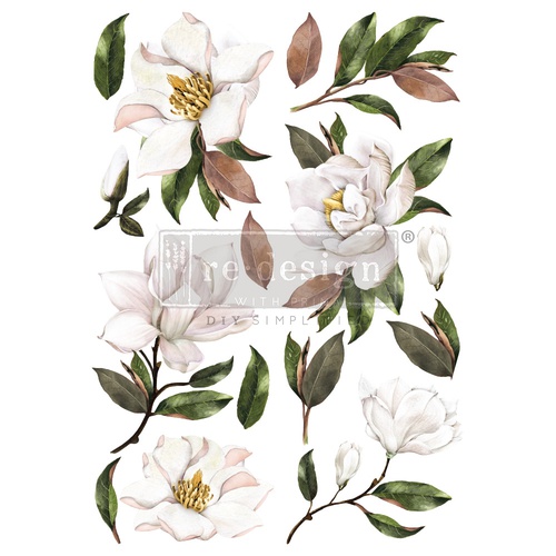 Decoratie transfers - Magnolia
