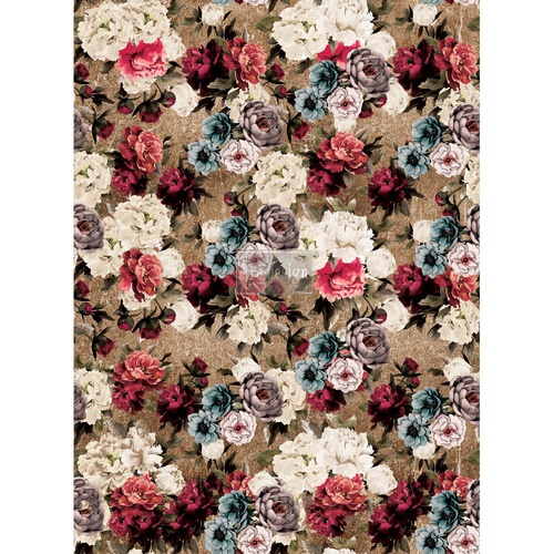 Redesign Decoratie transfers - Tea Rose Garden - size 55,88 cm x 76,20 cm