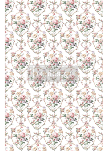 Redesign Decoratie transfers - Floral Court - size 60,96 cm x 88,90 cm, cut into 3 sheets