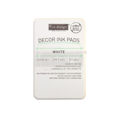 [655350651329] Redesign decoratie inkt Pad - White - Magnetic ink