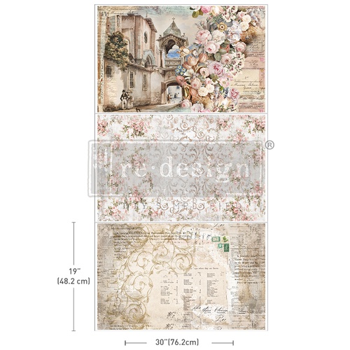 [655350666408] Decoupage decoratie tissue papier Pack - Old World Charm
